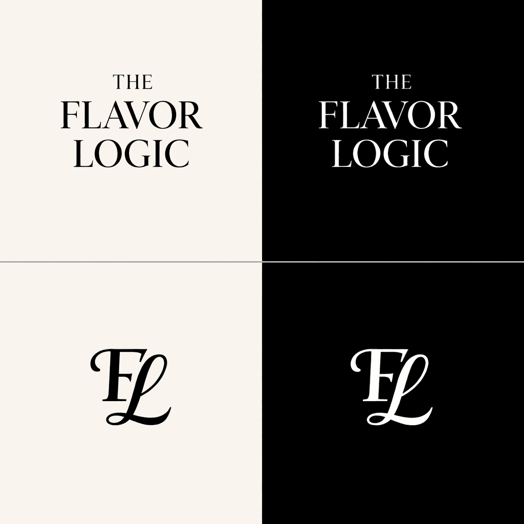 The Flavor Logic logóvariációk